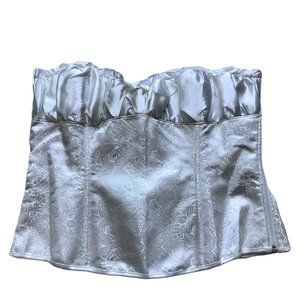 Plus Size White Lace Up Corset Size 2X